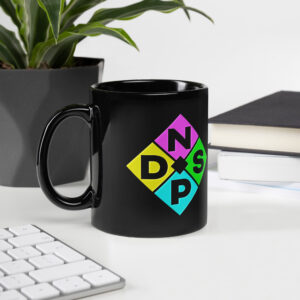 NPDS Diamond Logo Black Glossy Mug