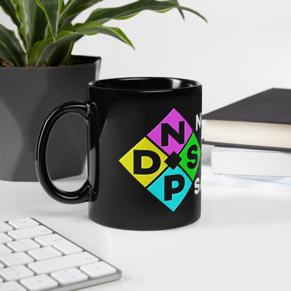 Nothing Personal with David Samson Black Glossy Mug - Image 2