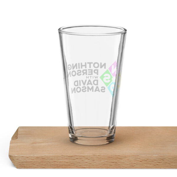 Nothing Personal with David Samson pint glass - Image 2